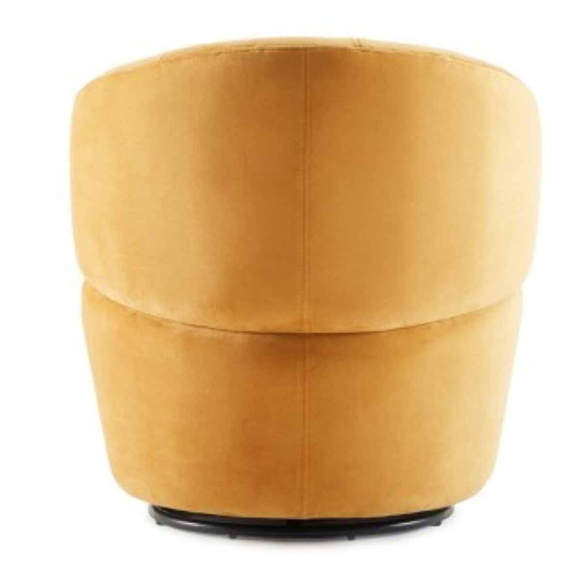Fauteuil rond pivotant en velours - ROMANE