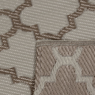 Scoobi - tapis d'exterieur anthracite motif éthnique