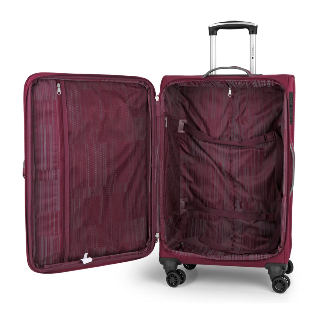 Juego de maletas (cabina y mediana) Zambia blandas con capacidad de 103 L