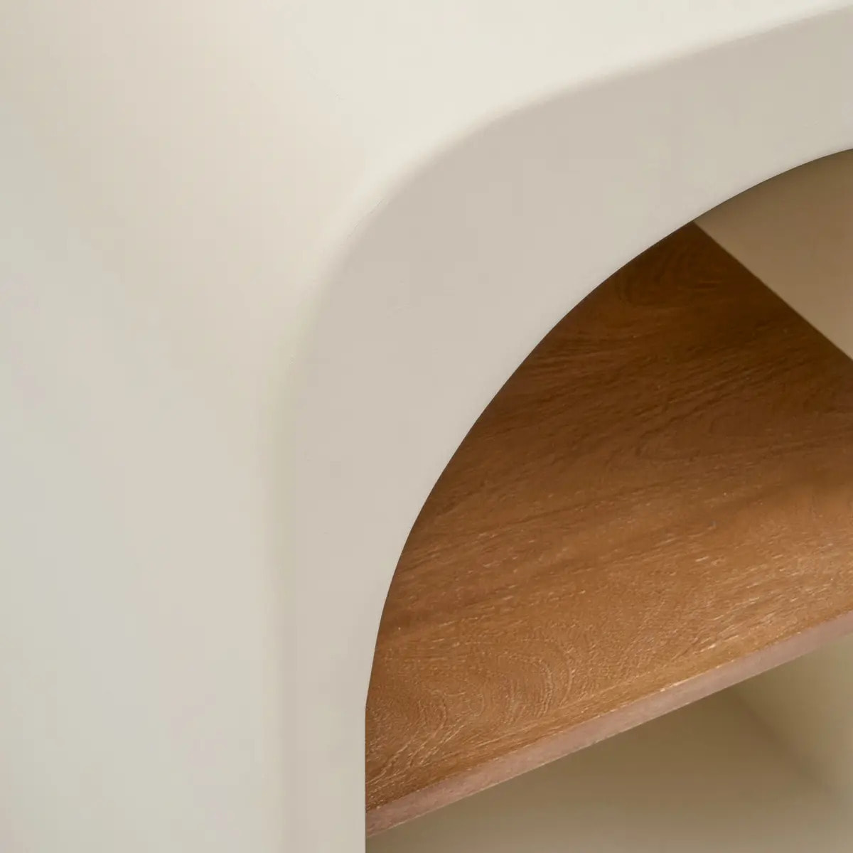 Buffet 1 porte 4 niveaux Sienna beige H85cm