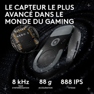Souris Gamer Sans Fil LOGITECH Pro X superlight 2 compact Noir