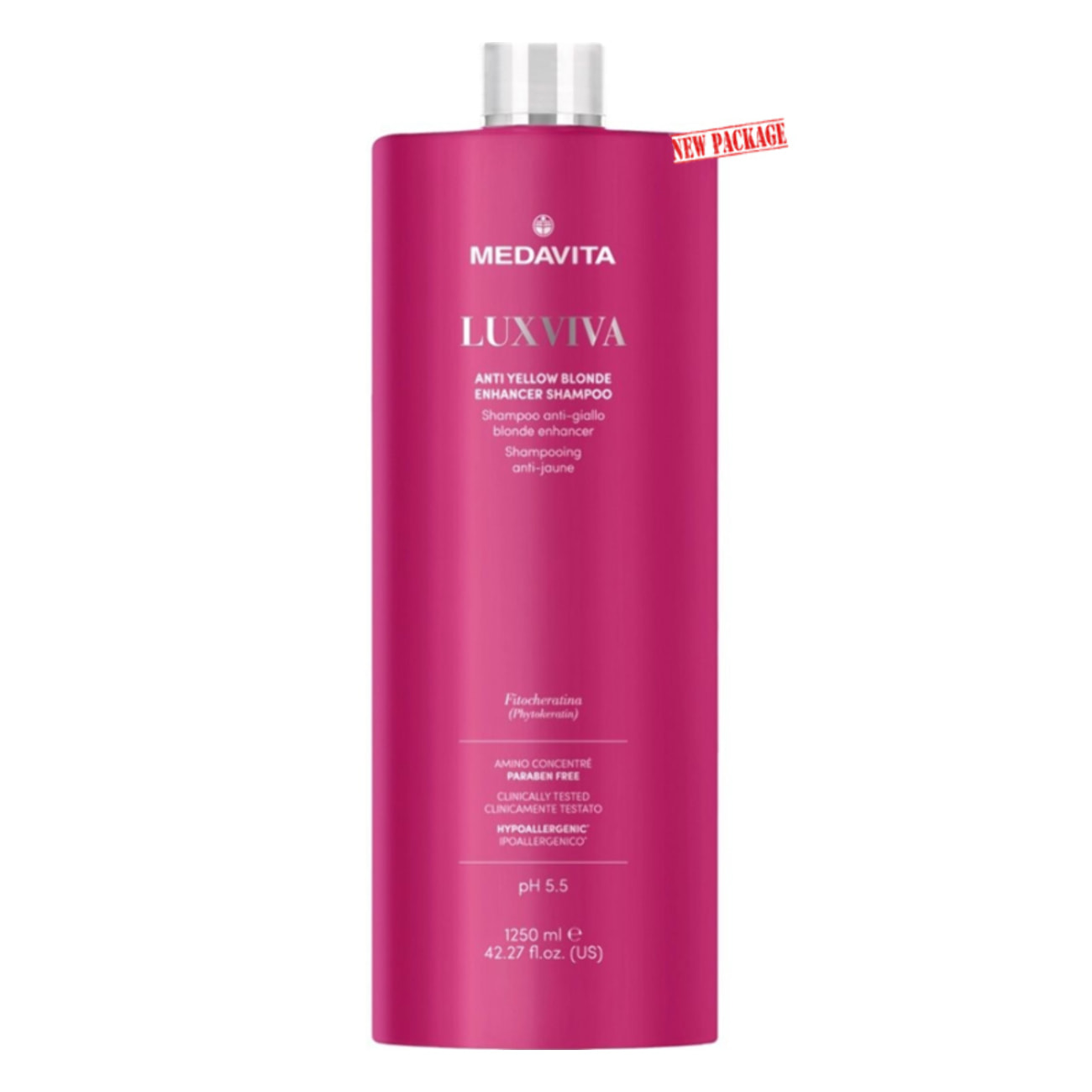 MEDAVITA Luxviva Anti Yellow Blonde Shampoo 1250ml