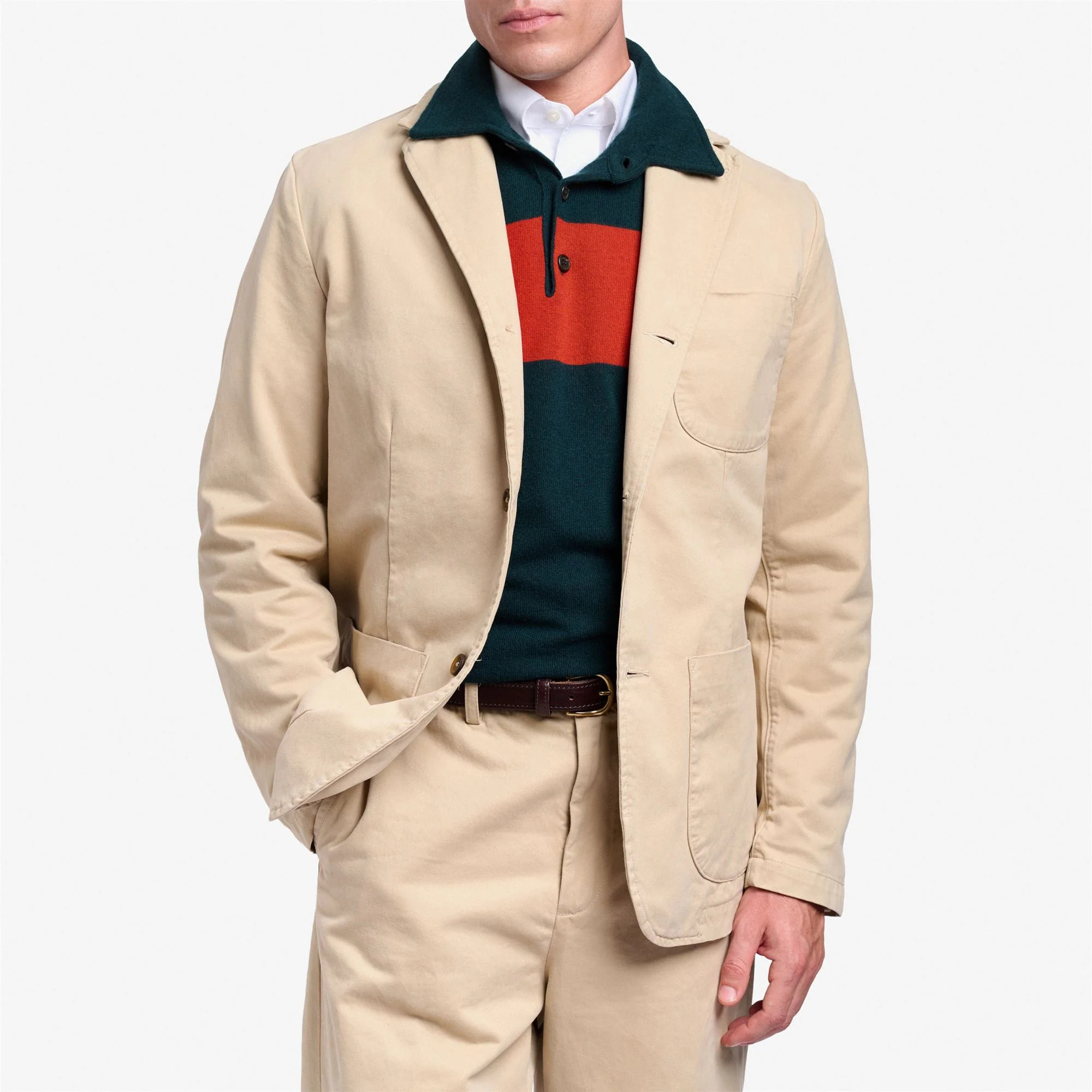 Vestiti Sebago Uomo Donna Beige Nashville Twill