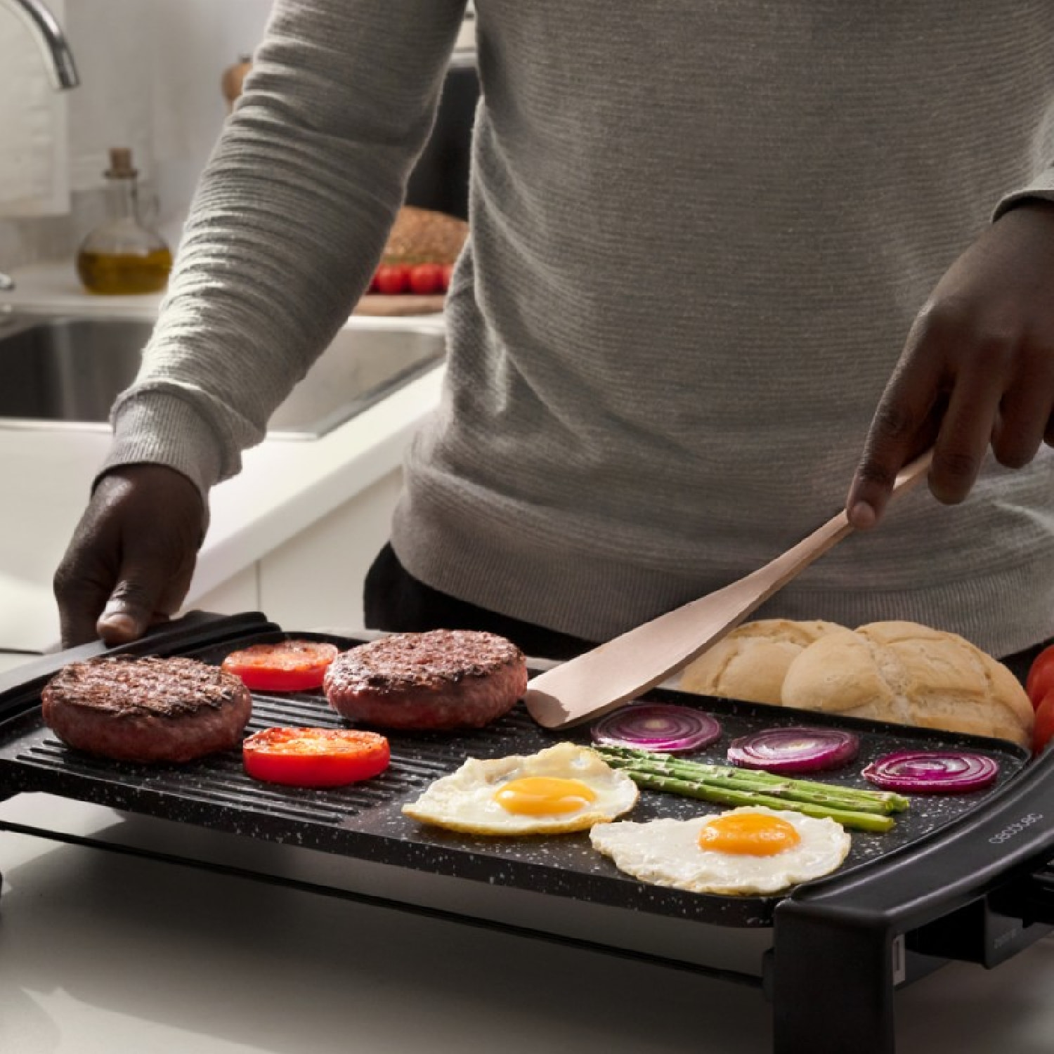 Cecotec Plancha électrique Tasty&Grill 3000 RockWater MixGrill