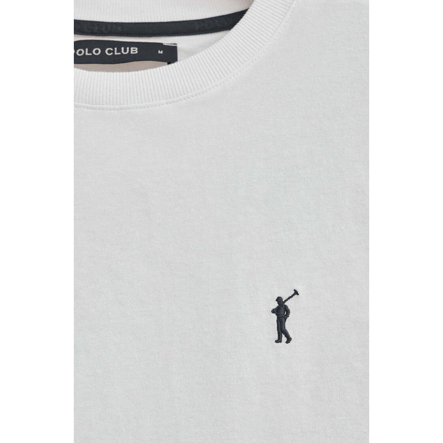 Maglietta bianca a girocollo e ricamo Rigby Go