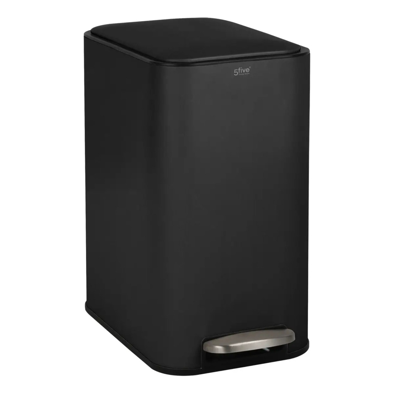 Poubelle slim rectangulaire à pédale Delta 20L noir
