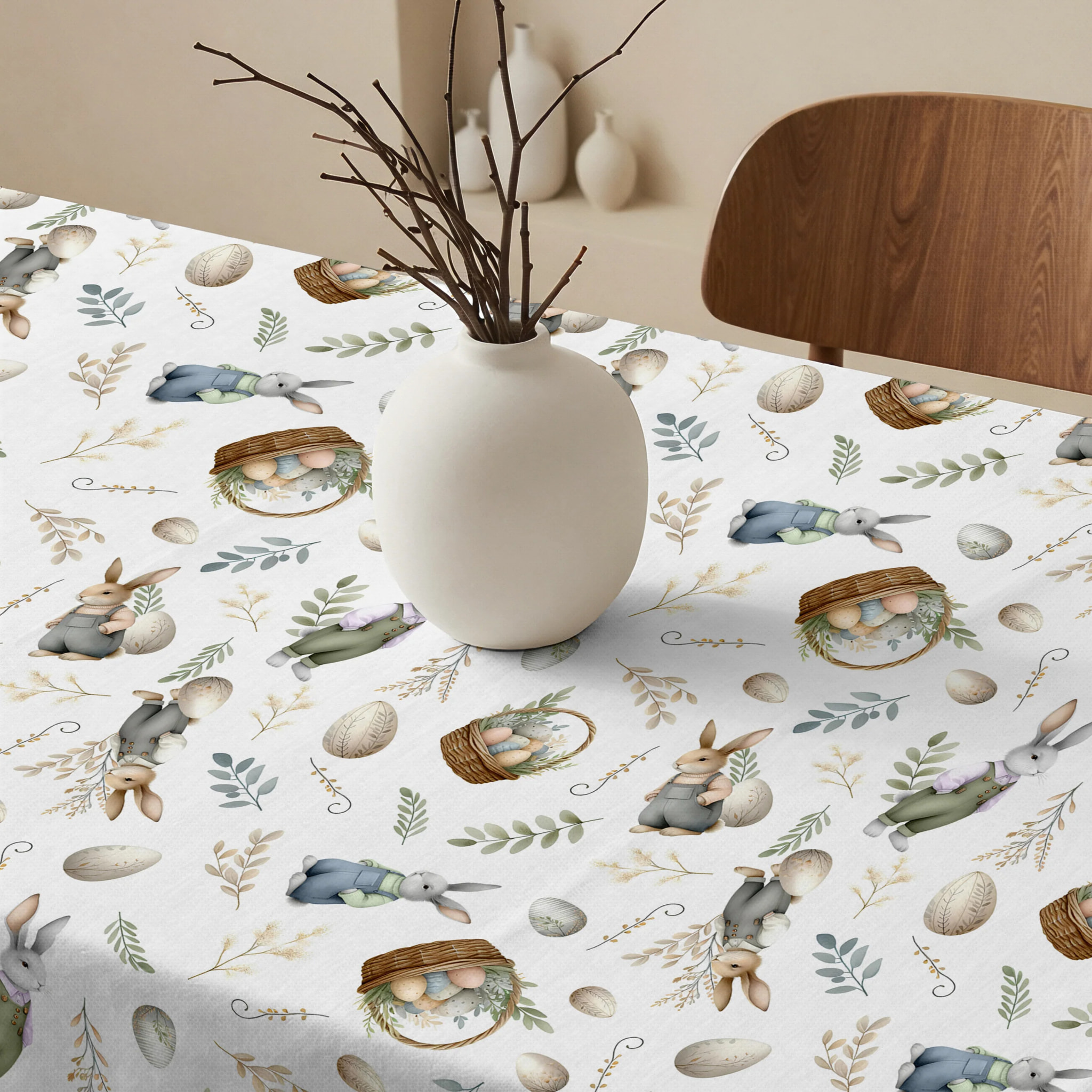 Nappe anti-taches 100% coton Easter 4