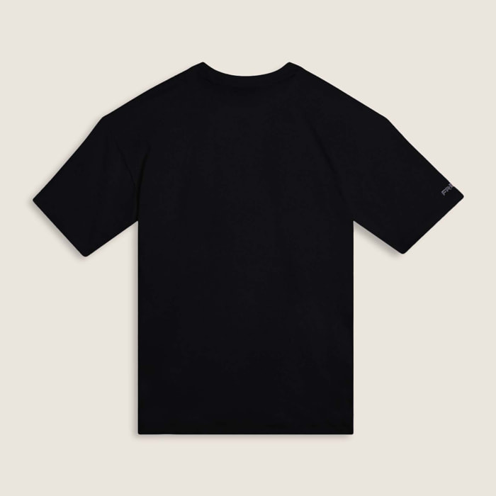 T-shirt regular con stampe lucide e dettagli tono su tono