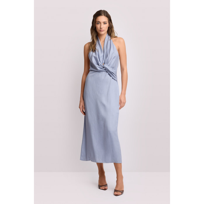 Kocca - Abito con scollo all'americana Donna, Tinta unita, Scollo a V