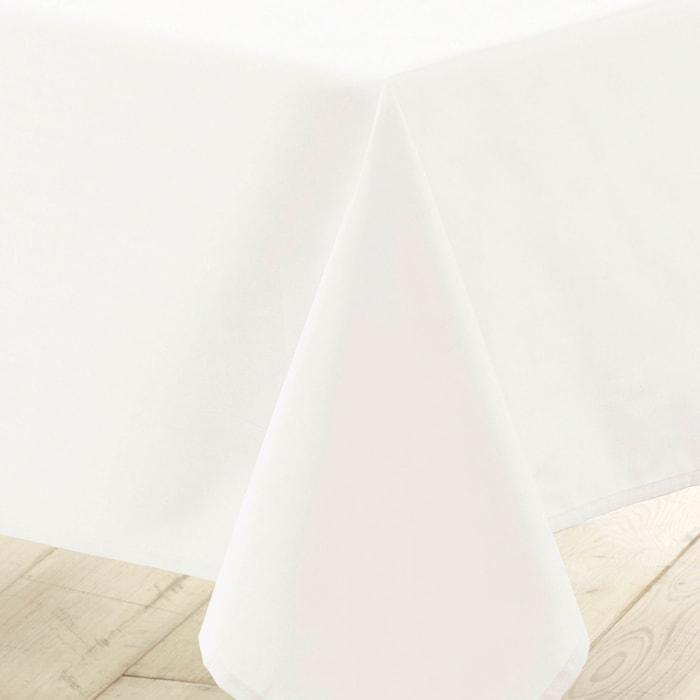 Nappe rectangulaire unie Essentiel - Blanc