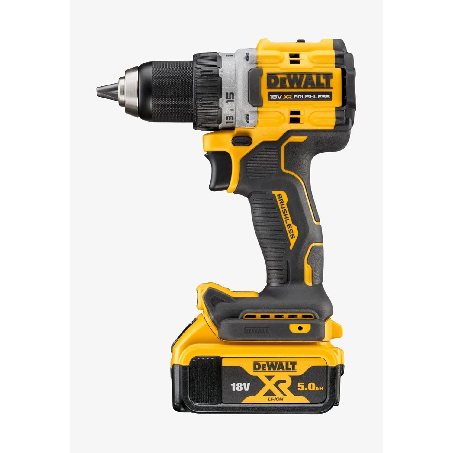 Perceuse-visseuse compacte XR 18V avec 2 Batteries 5 Ah, 1 Chargeur en Coffret TSTAK - DEWALT - DCD800P2T-QW