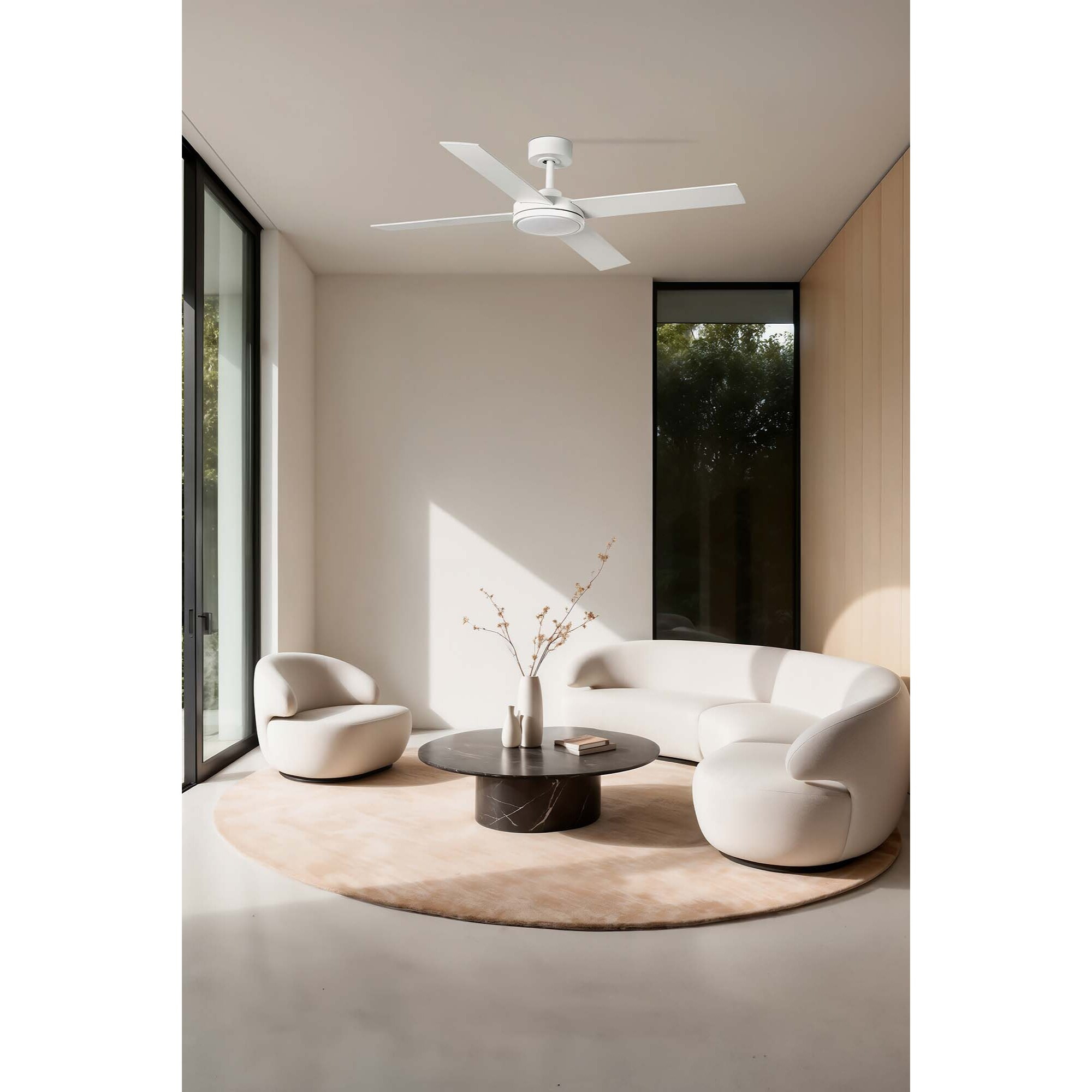 SAINT L LED Ventilatore a soffitto  bianca