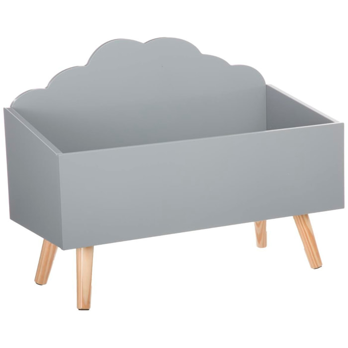 Baúl infantil "cloud" gris WellHome.