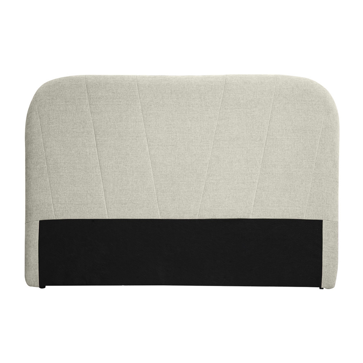 Tête de lit en tissu effet velours texturé beige L169 cm ALANIS