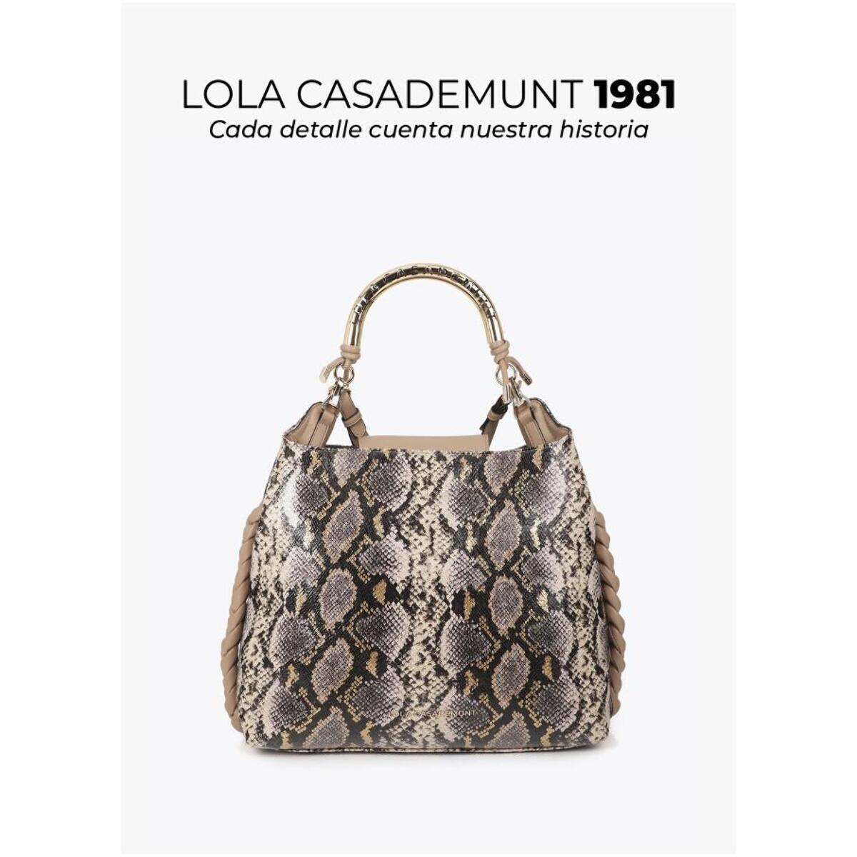 Borsa Shopper con Manico Metallico