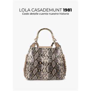 Borsa Shopper con Manico Metallico