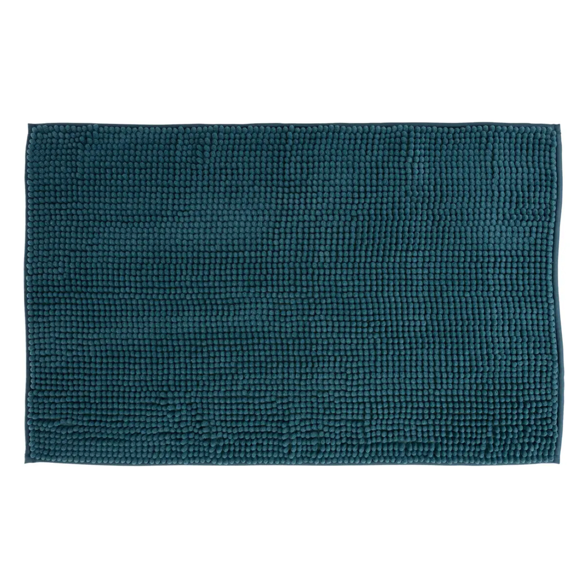 Tapis de bain 50x80 cm Bleu pétrole Colorama