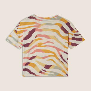 T-shirt Cropped Fantasia Zebrata