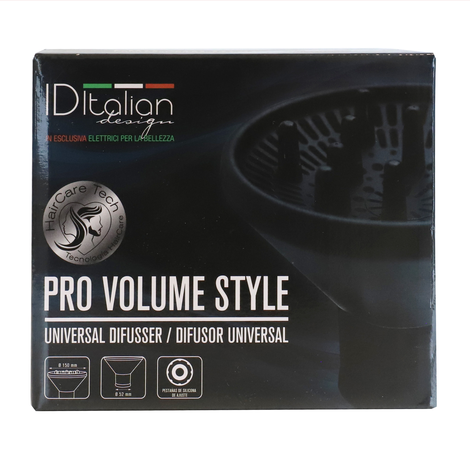 Difusor moldeador universal - negro