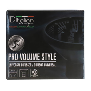 Difusor moldeador universal - negro