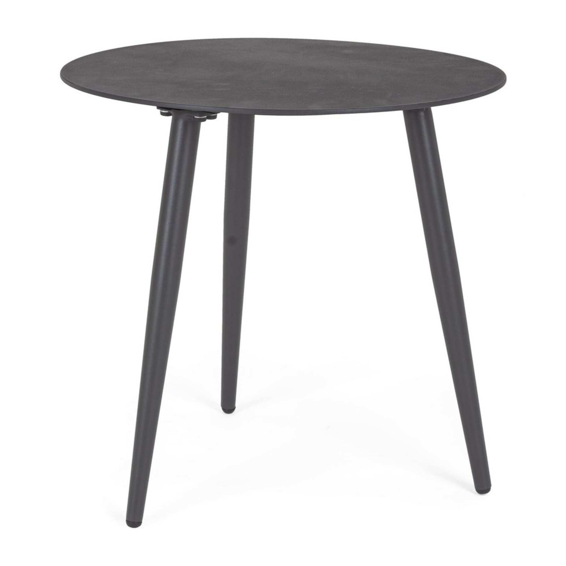 Tavolino rotondo da giardino FARO in alluminio antracite verniciato a polvere, Ø50 cm