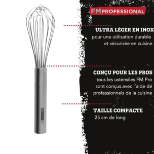 Fouet de cuisine et pâtisserie en inox FM Professional