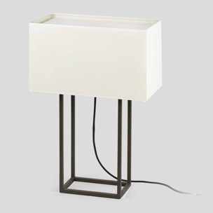 VESPER Lampe de bureau brun et beige