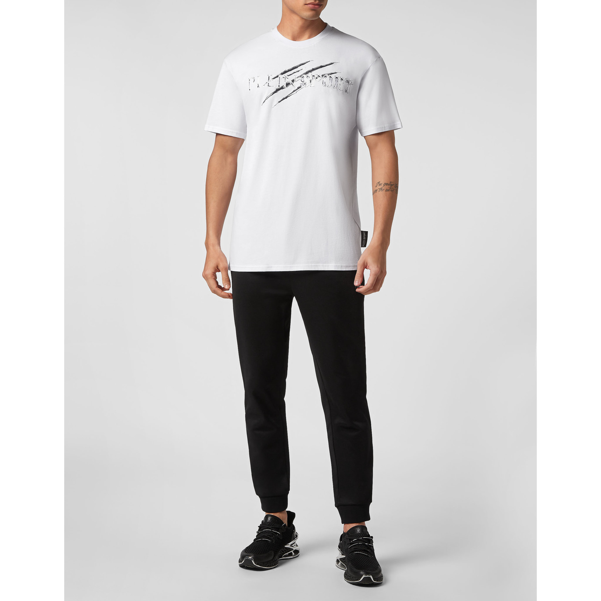 PLEIN SPORT Camiseta de cuello redondo y manga corta CHROME