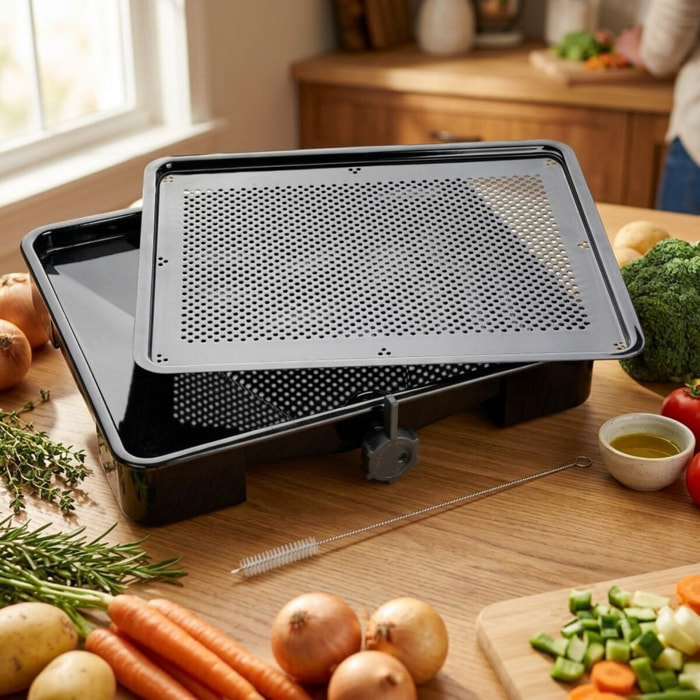 Plat de cuisson four pour rôti avec bac de récupération du jus de 3 litres 39 x 33 cm Zenker Special Cooking