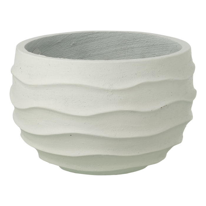 J-Line Cache-pot Vague + Extérieur Sable - blanc - small