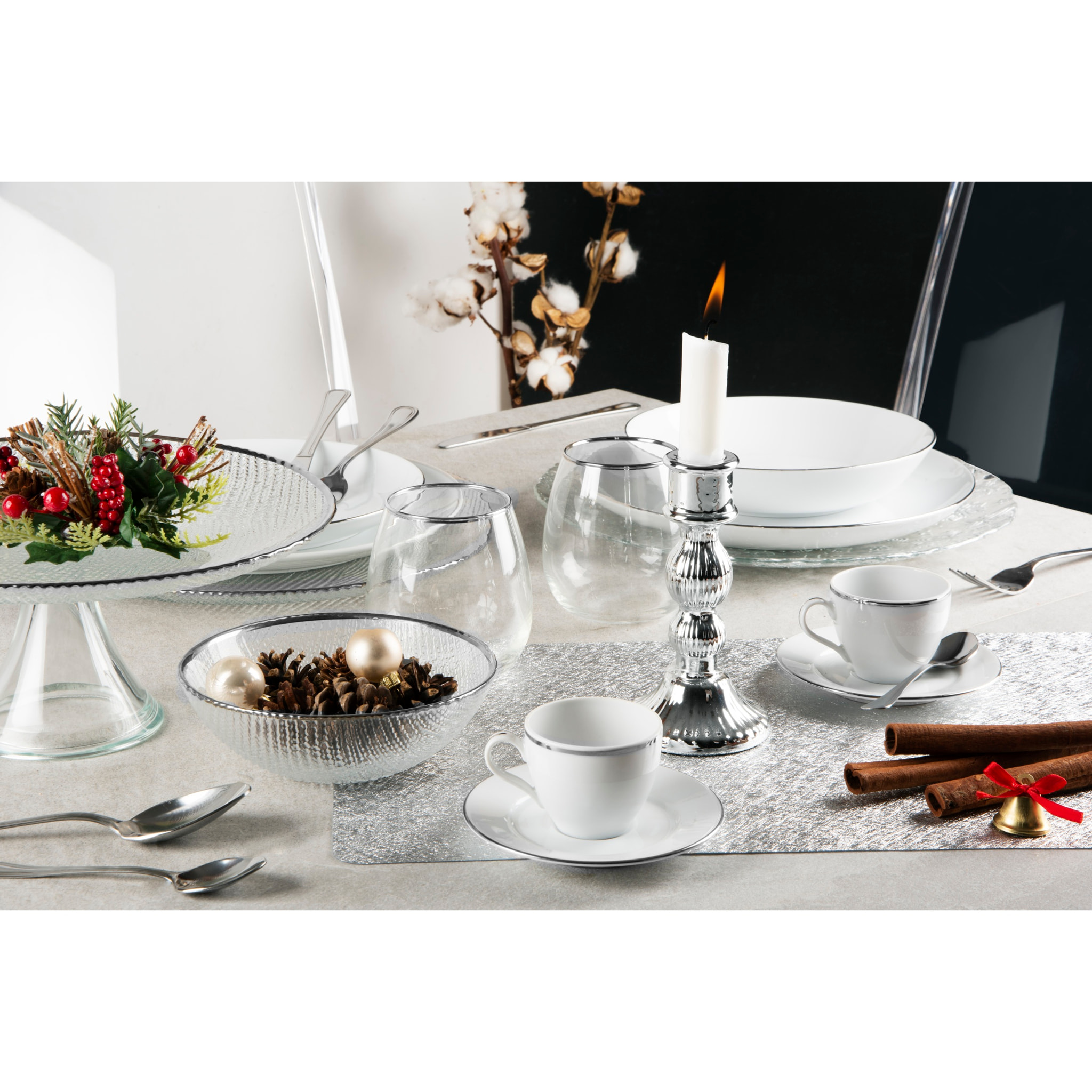 Set de 6 Verres Excelsa – Platinum, Verre Transparent