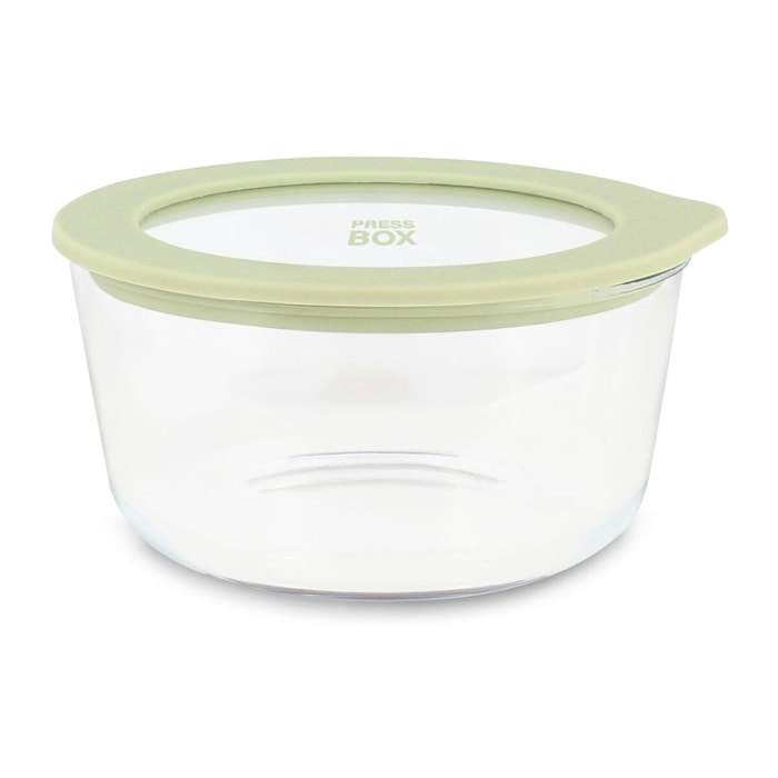 Boîte hermétique ronde verte 250ml PRESSBOX