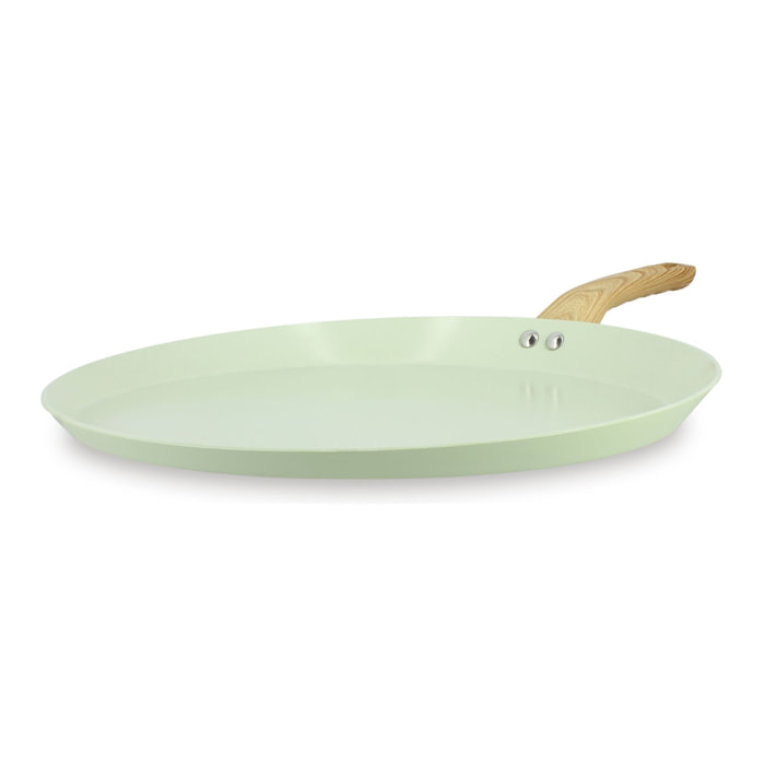 Galetière 32cm avec revêtement céramique céladon -tous feux COLORAMA