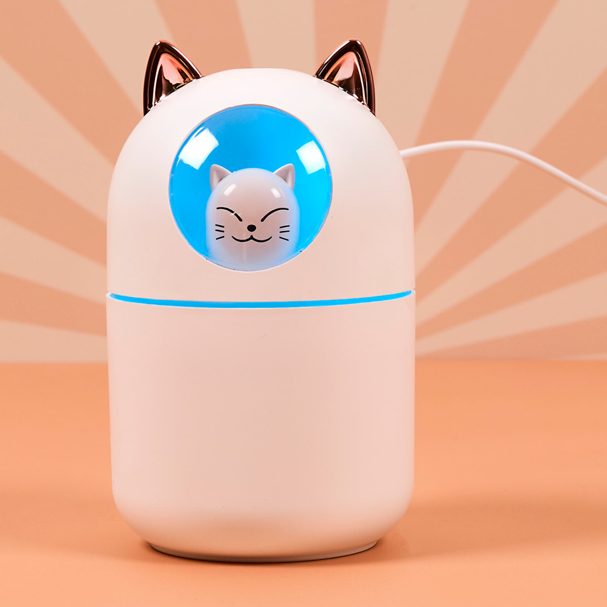 Diffuseur - HOME DECO FACTORY - Kawaii - LED - Blanc