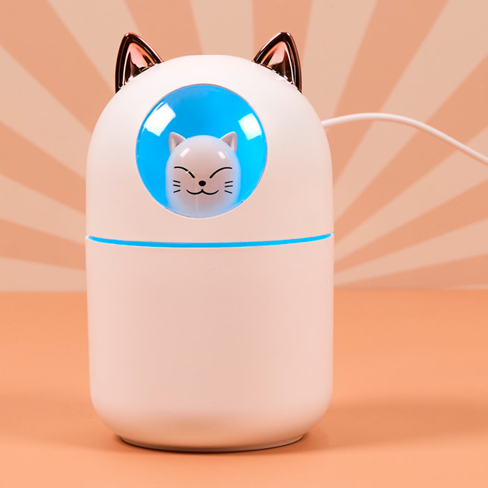 Diffuseur - HOME DECO FACTORY - Kawaii - LED - Blanc