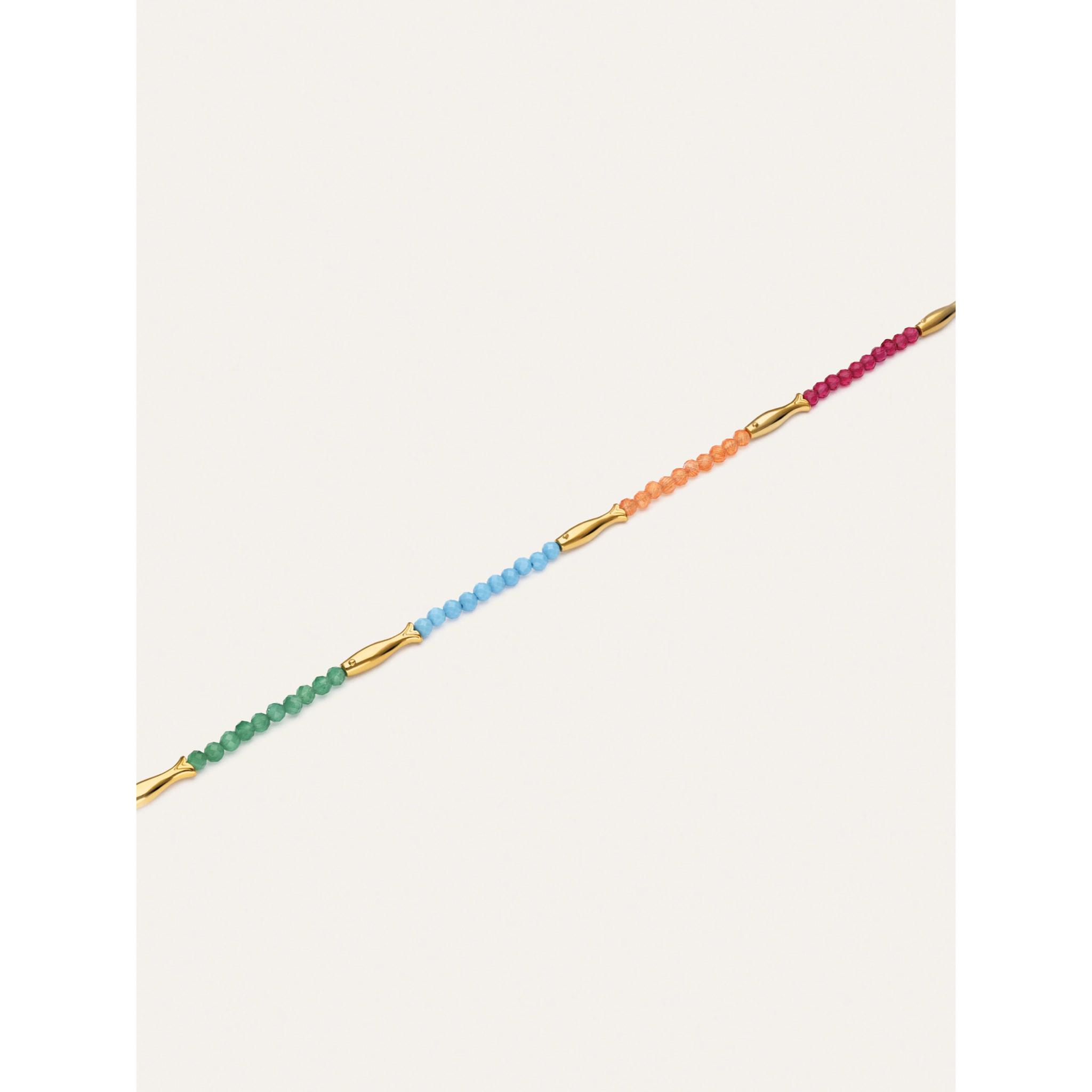 Collana Dye Pesci Acciao Placcato Oro