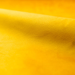 Fauteuil en velours jaune pieds - Mona