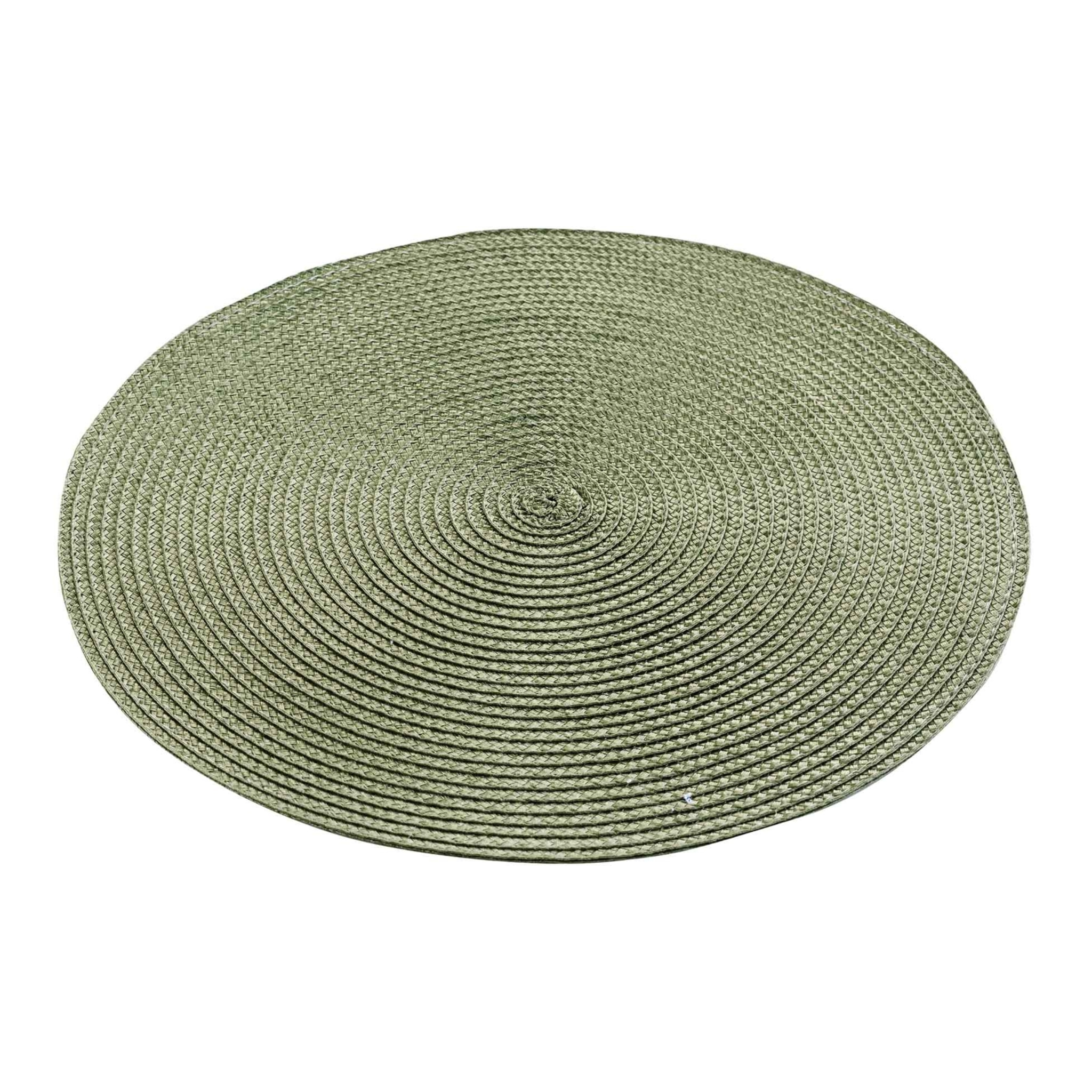 Set de table rond et coloré - Kaki