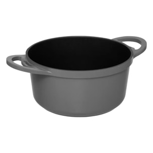 Cuiseur vapeur D24cm fonte d'aluminium gris