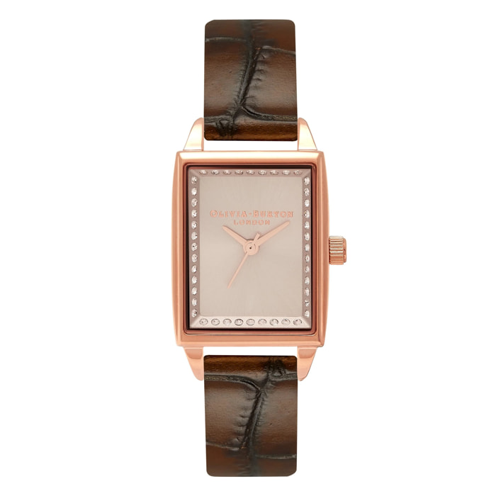 Reloj Olivia Burton OB16SS40 Mujer Analogico Cuarzo con Correa de Piel sintetica