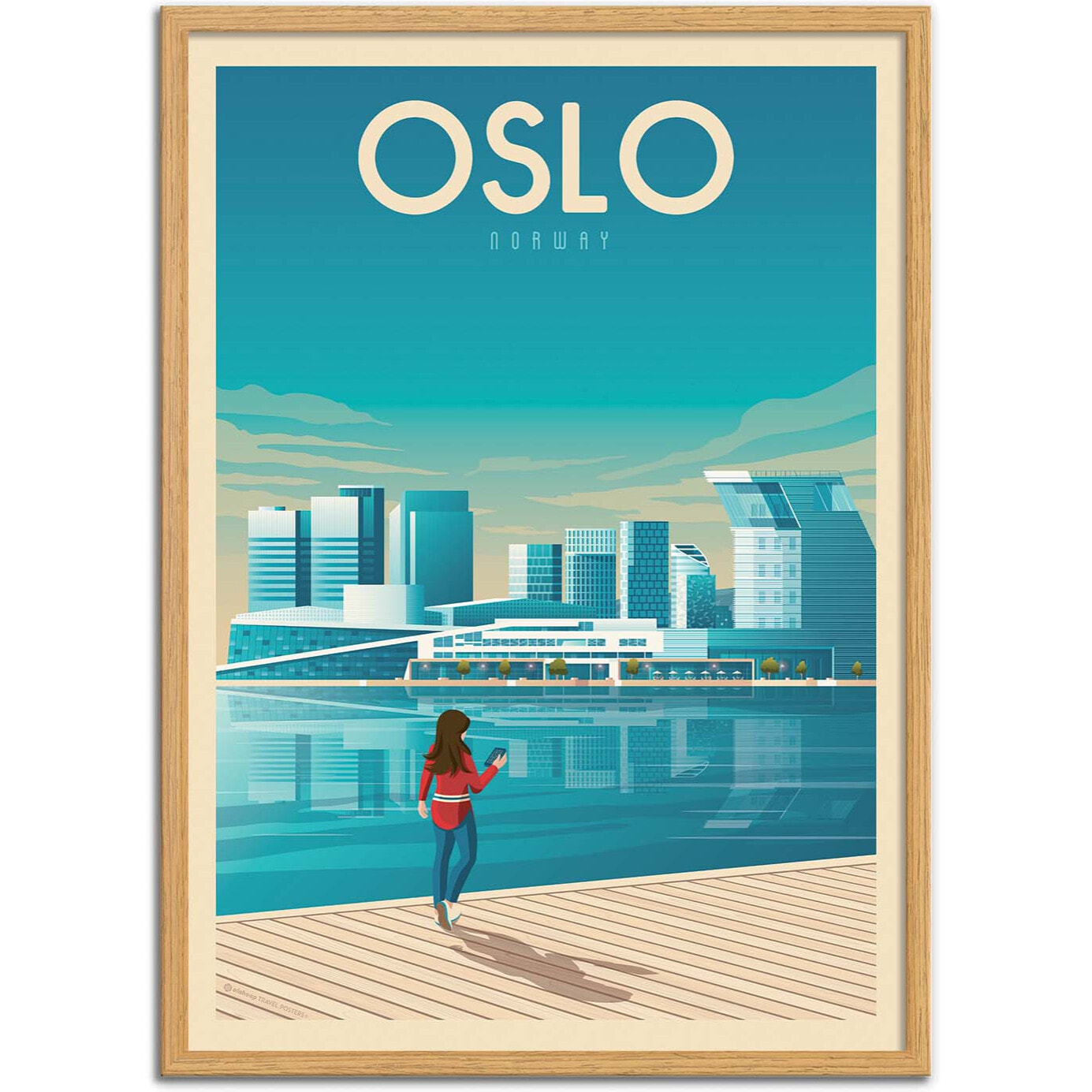 Affiche - Oslo - Olahoop Travel Posters