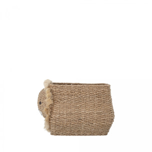 Harrison - Panier forme lion en fibre naturelle : Couleur - Naturel.