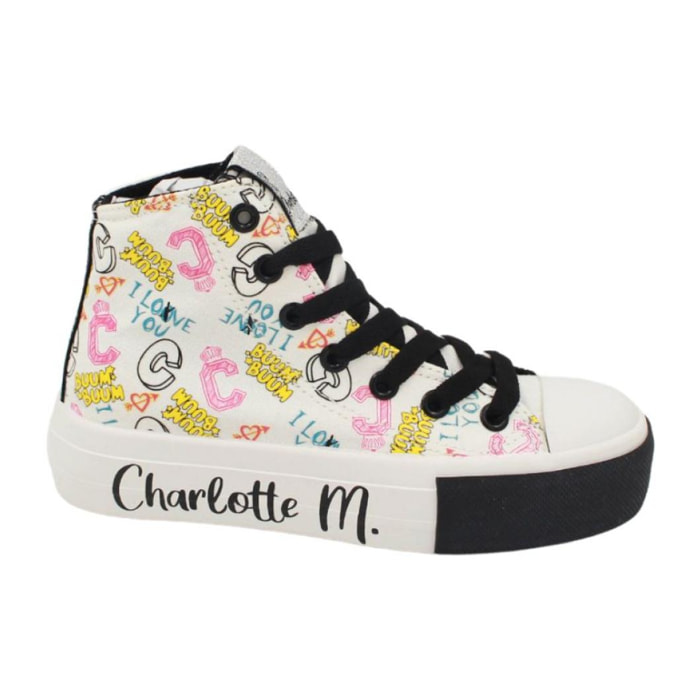 Sneakers alte Primavera Estate Charlotte M Bianco Lei Charlotte M Bianco