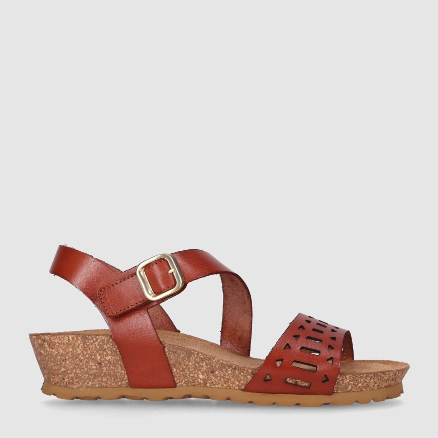 Sandalias de Piel - Cuero - Tacón: 3 cm