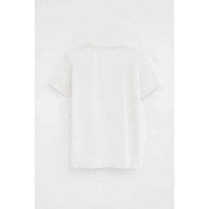Pack mujer de tres camisetas negra, azul marino y blanca de manga corta y cuello redondo con bordado Rigby Go
