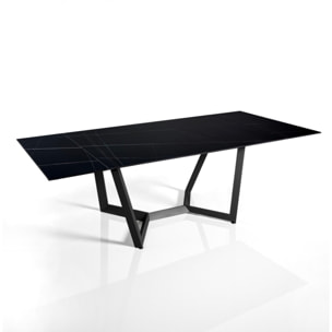 Tomasucci Table extensible LEO EVO MARBRE NOIR / GRIS