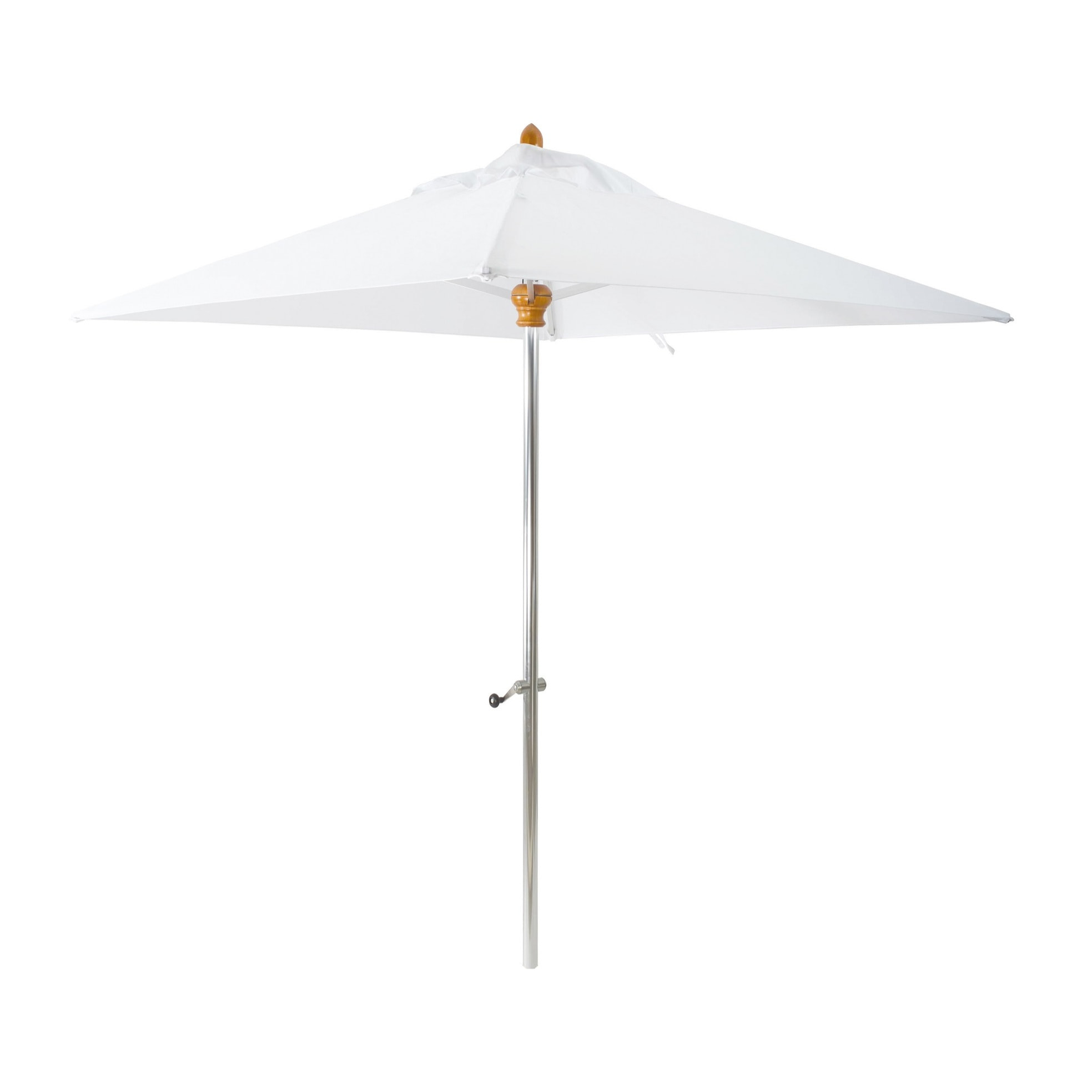 Parasol en aluminium et toile blanc 200cm COMETE