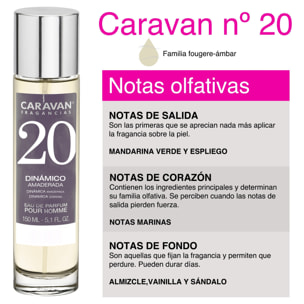 Caravan fragancias set de 2 frascos perfume de hombre nº20, de 150 ml