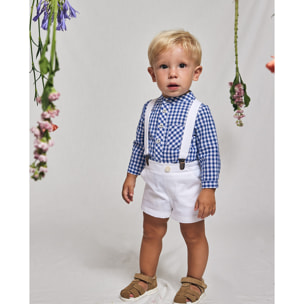 CAMISA CUADROS VICHY AZUL OSCURO