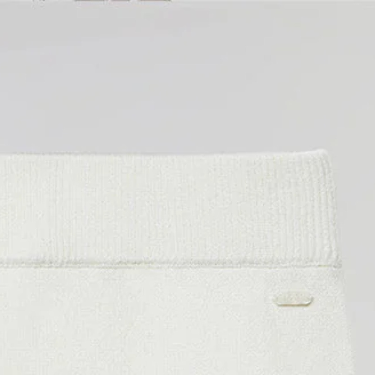 Gonna midi in maglia beige con particolare Polo Club